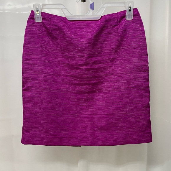 Antonio Melani Fushia Pencil skirt textured sheen Sz 8 night out wedding dressy - Picture 7 of 8